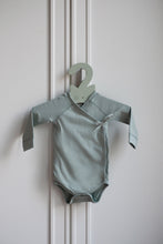 Load image into Gallery viewer, Crossover body with side tie fastening WARM GREY
